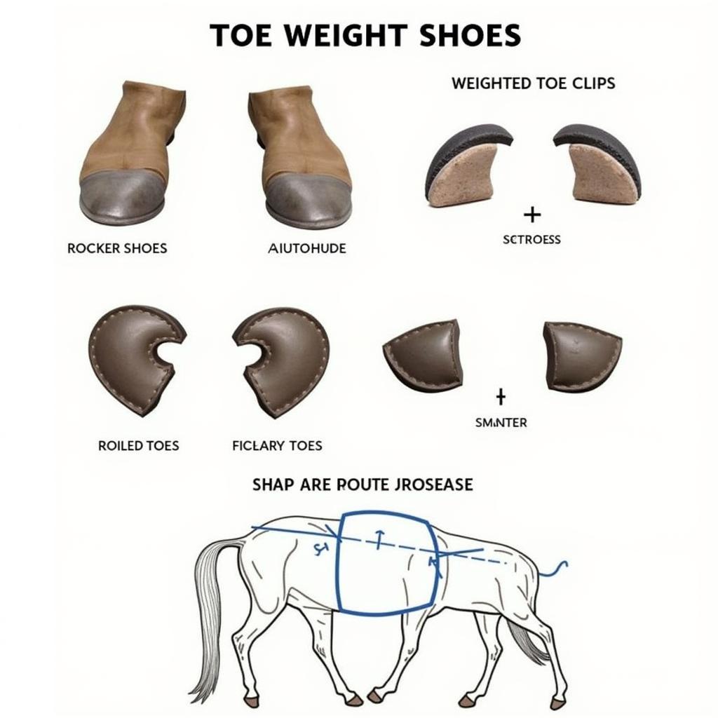 Toe Weight Horse Shoes Explained: Different types and applications of toe weight shoes for horses, addressing various gait issues.