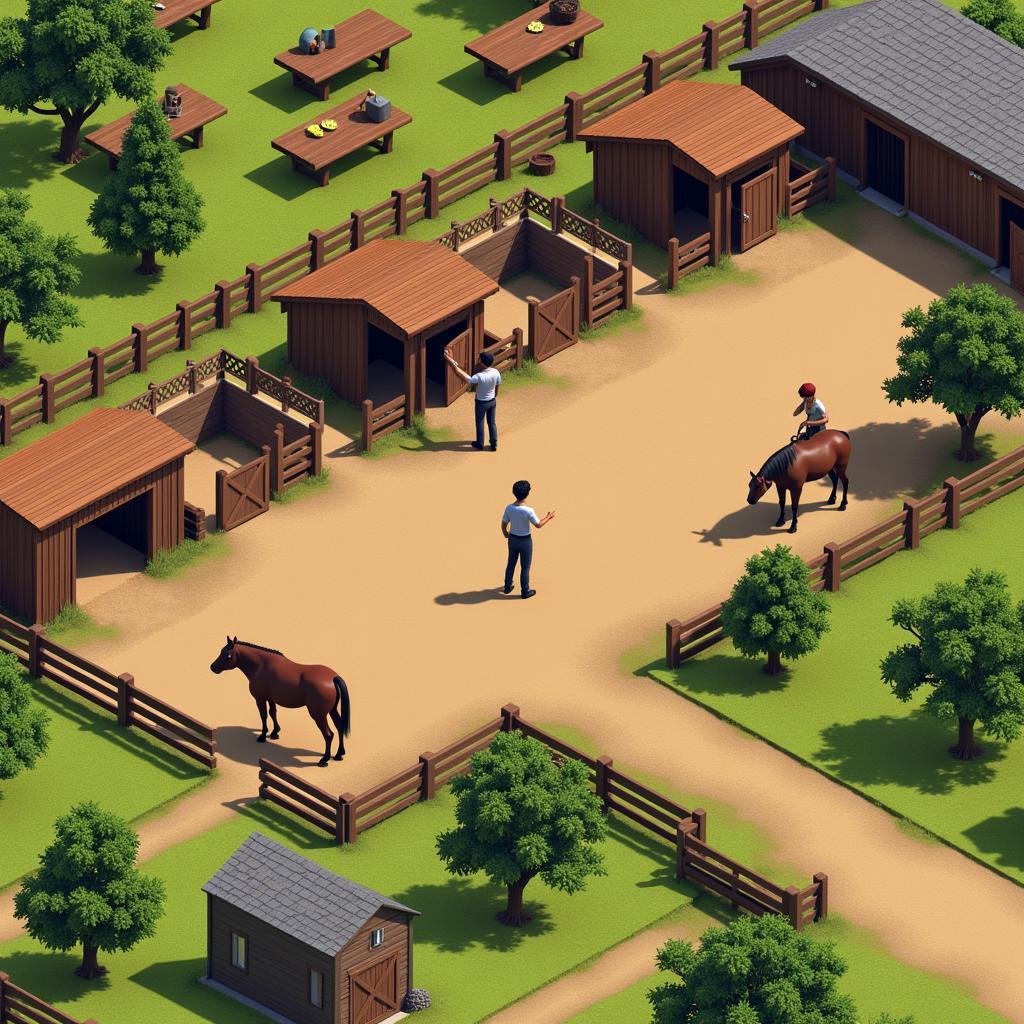 Unblocked Horse Game Simulation Screenshot