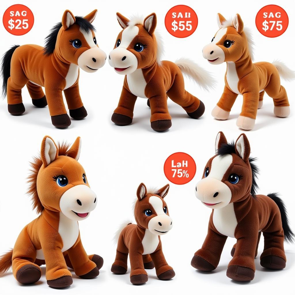 Variety of Plush Horses with Coupons