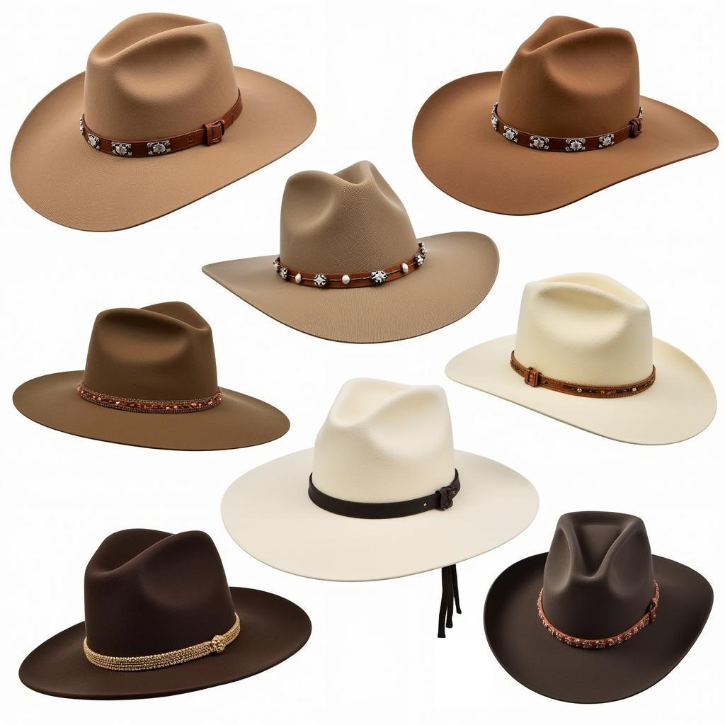 Various Styles of Vintage Charlie One Horse Hats