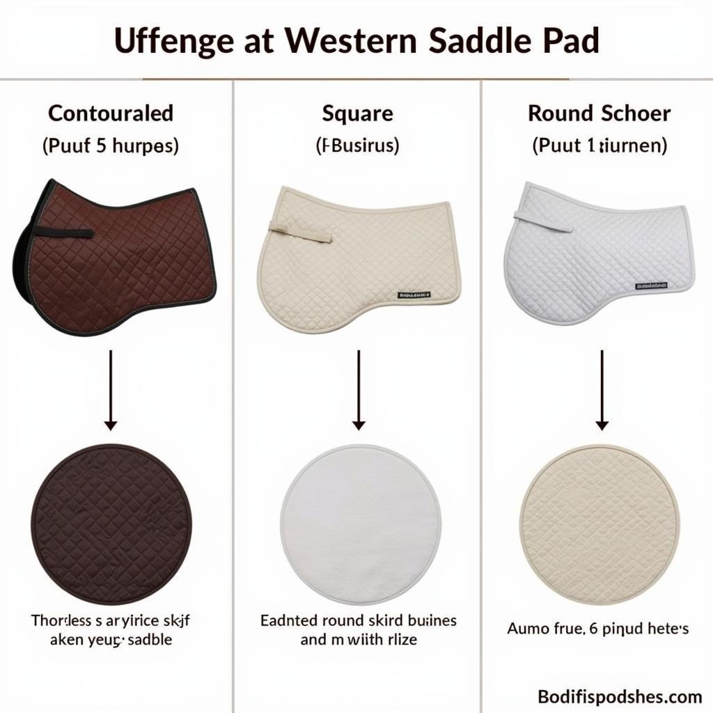 Western Saddle Pad Types Comparison