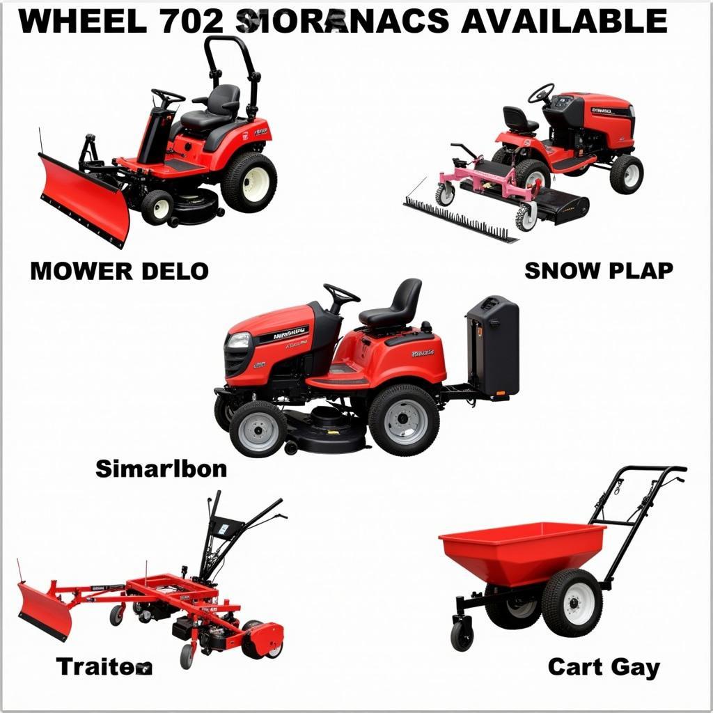 Various Wheel Horse 702 Attachments