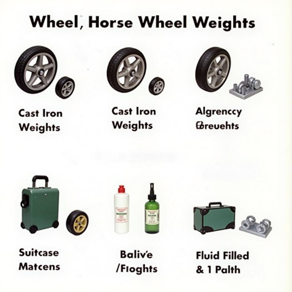 Different Types of Wheel Horse Wheel Weights