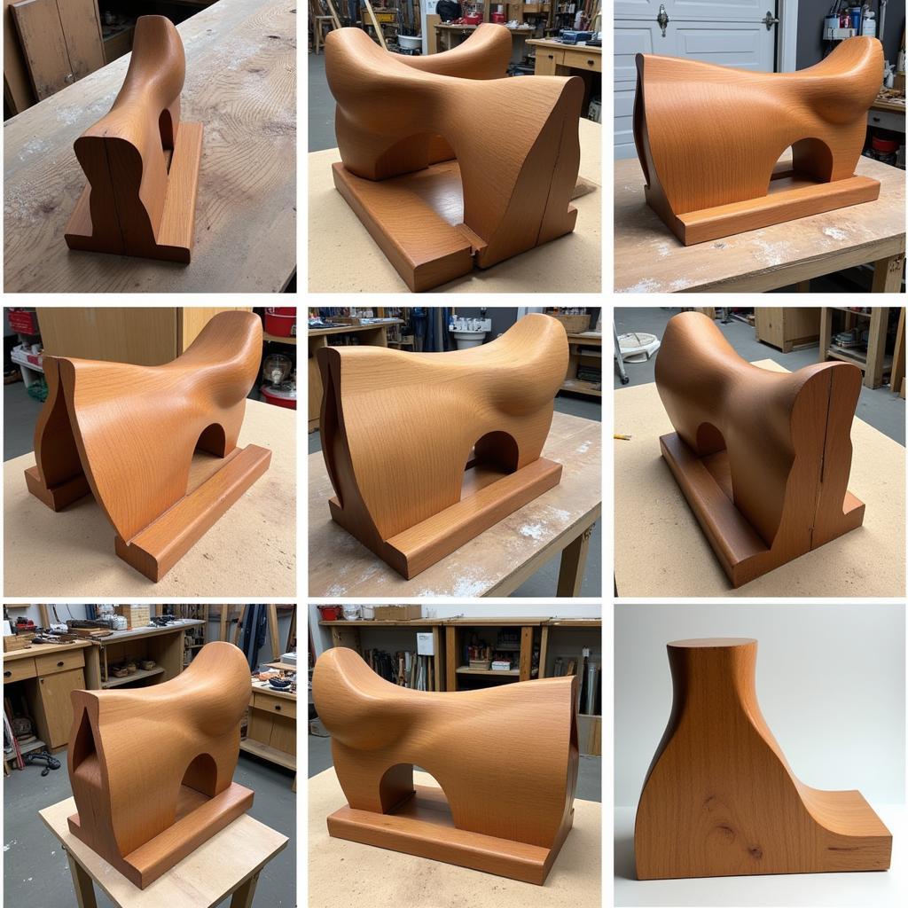 Wooden Horse Saddle Construction Process