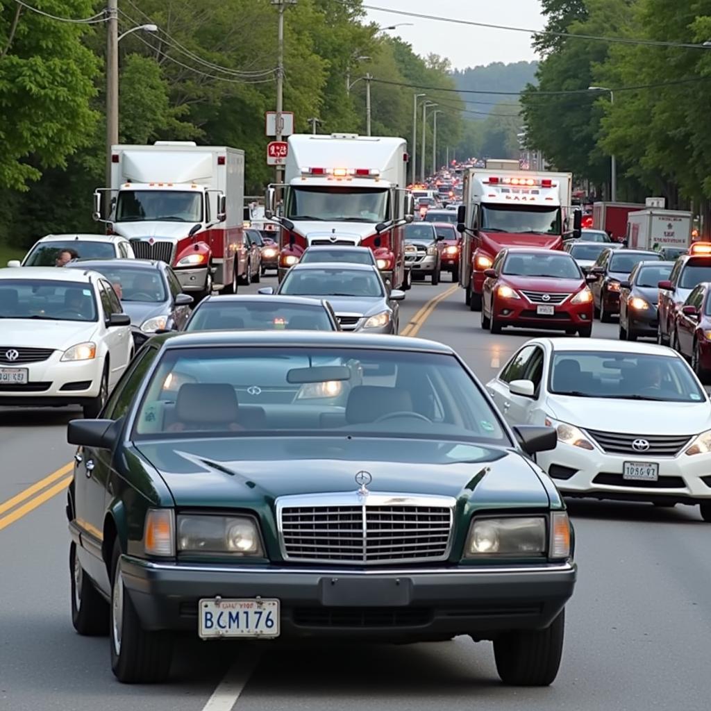 Traffic Impact of a Wreck on White Horse Road