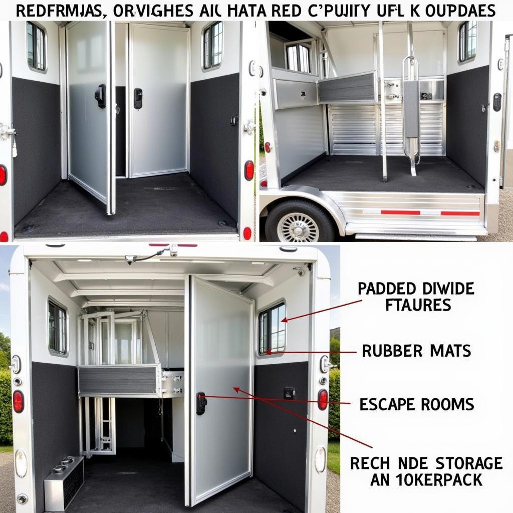 Interior Features of 12 Horse Trailers