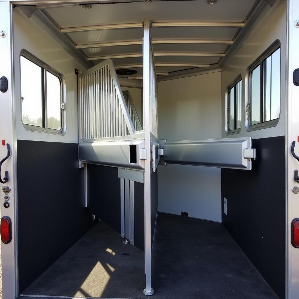 2 Horse Slant Load Trailer with Angled Stalls