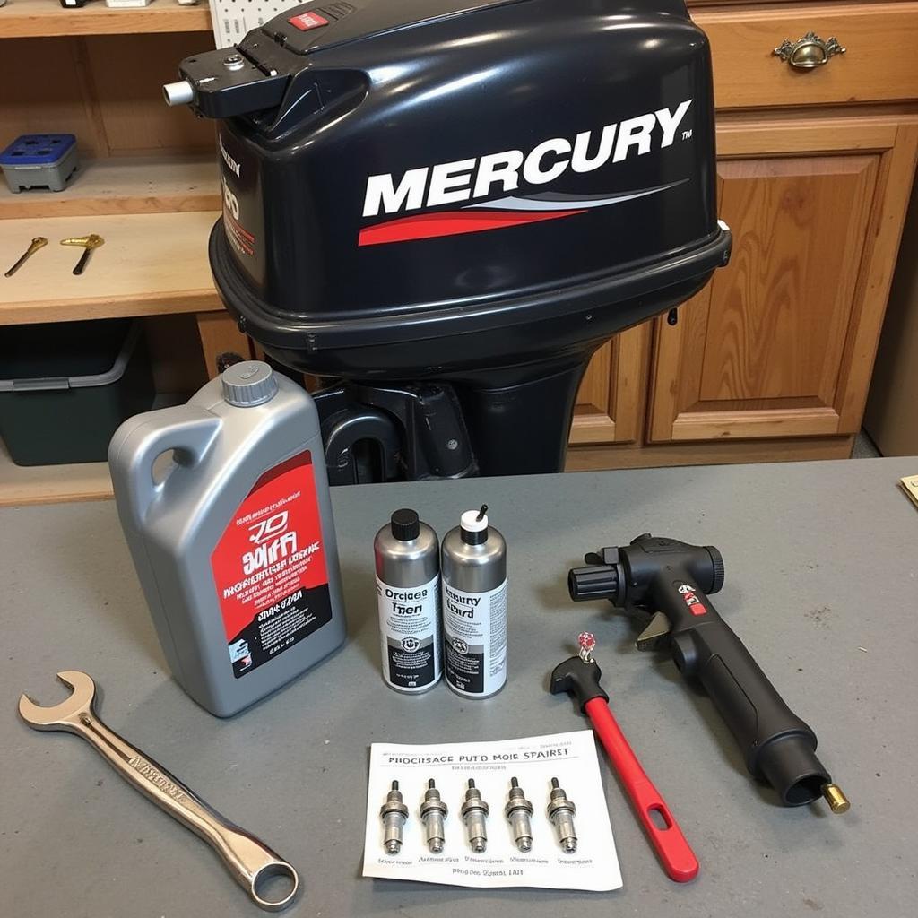 Essential maintenance tasks for a 25 horse Mercury outboard