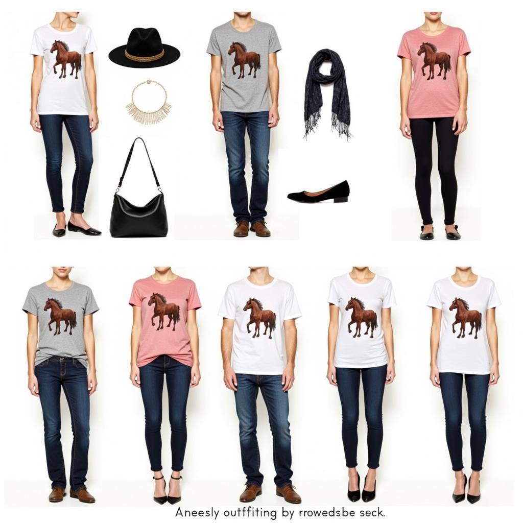 Accessorizing Horse Tee Shirts