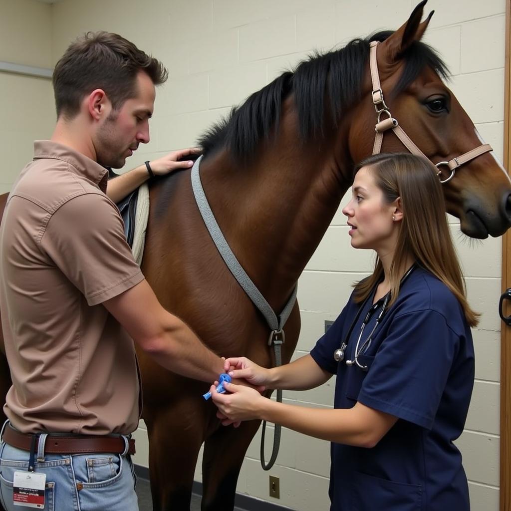 Administering Acepromazine to a Horse