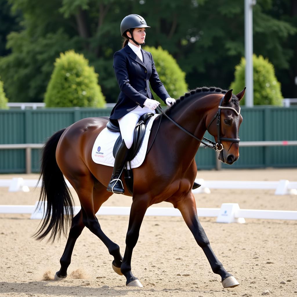 AES Horse Performing Dressage