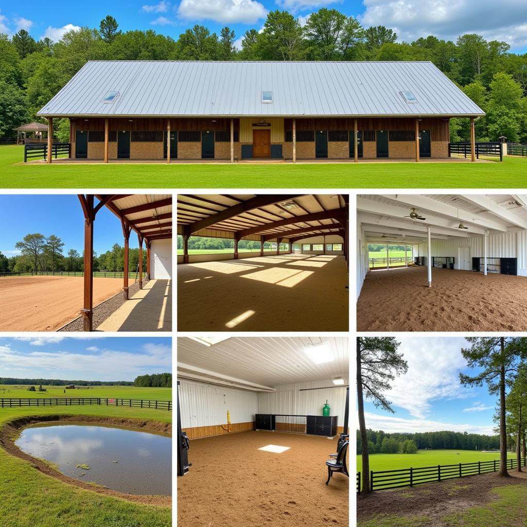 Equestrian Amenities on an Aiken, SC Horse Farm