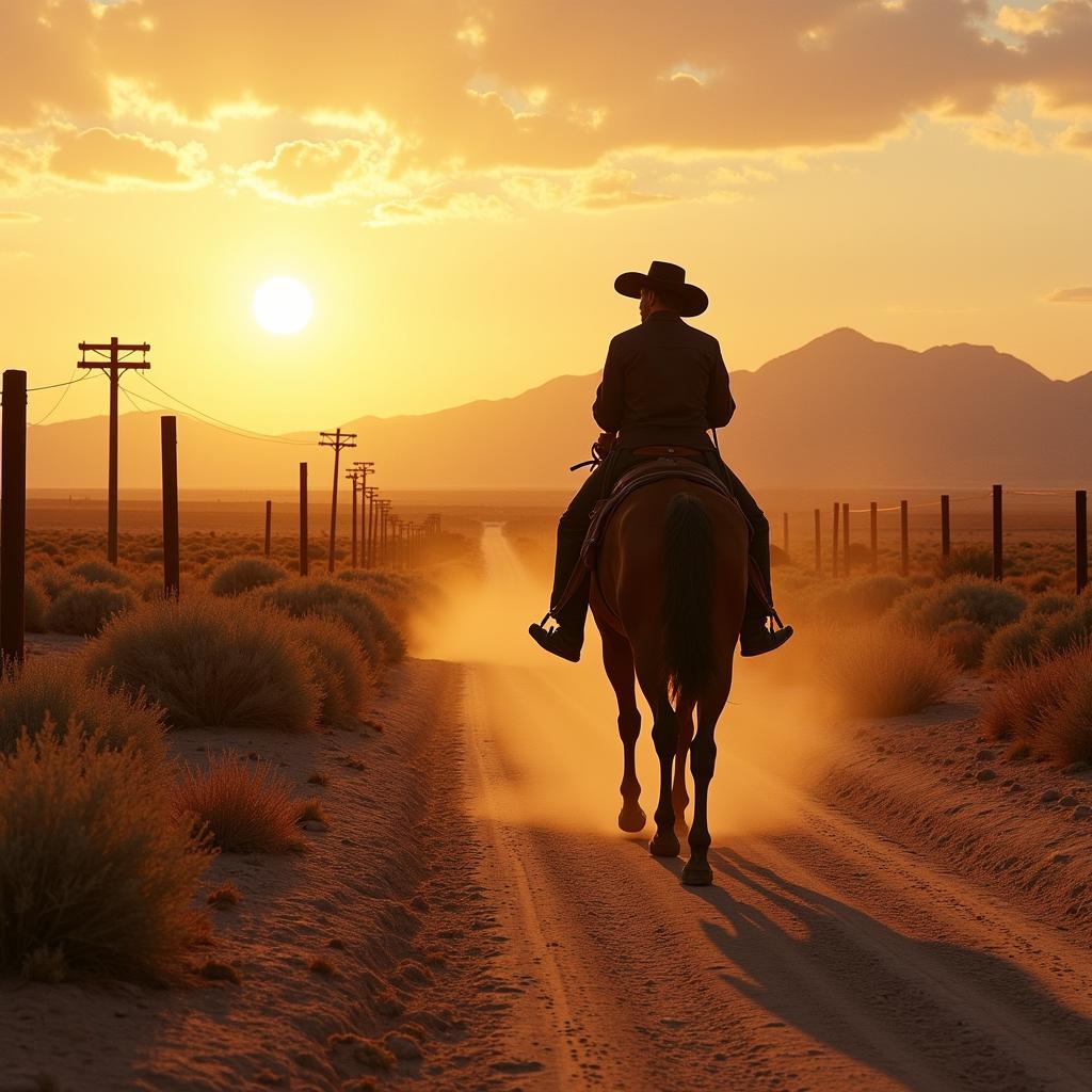 All the Pretty Horses: John Grady Cole crossing the border into Mexico