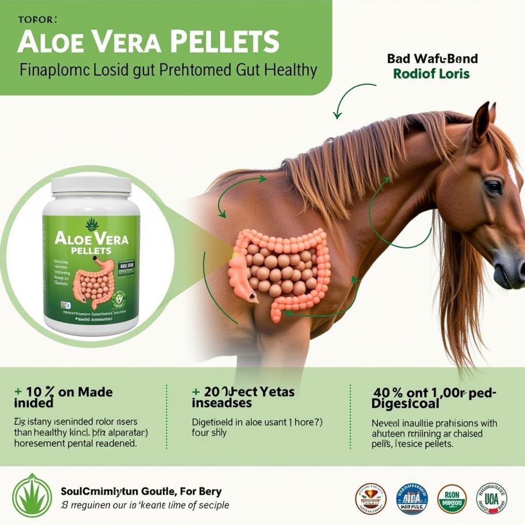 Aloe Vera Pellets Supporting Horse Digestive Health