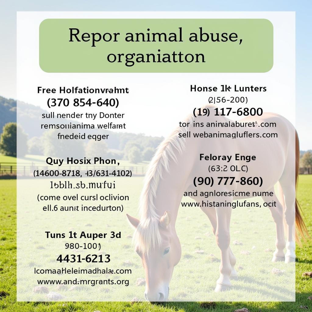 Animal Welfare Hotline Numbers