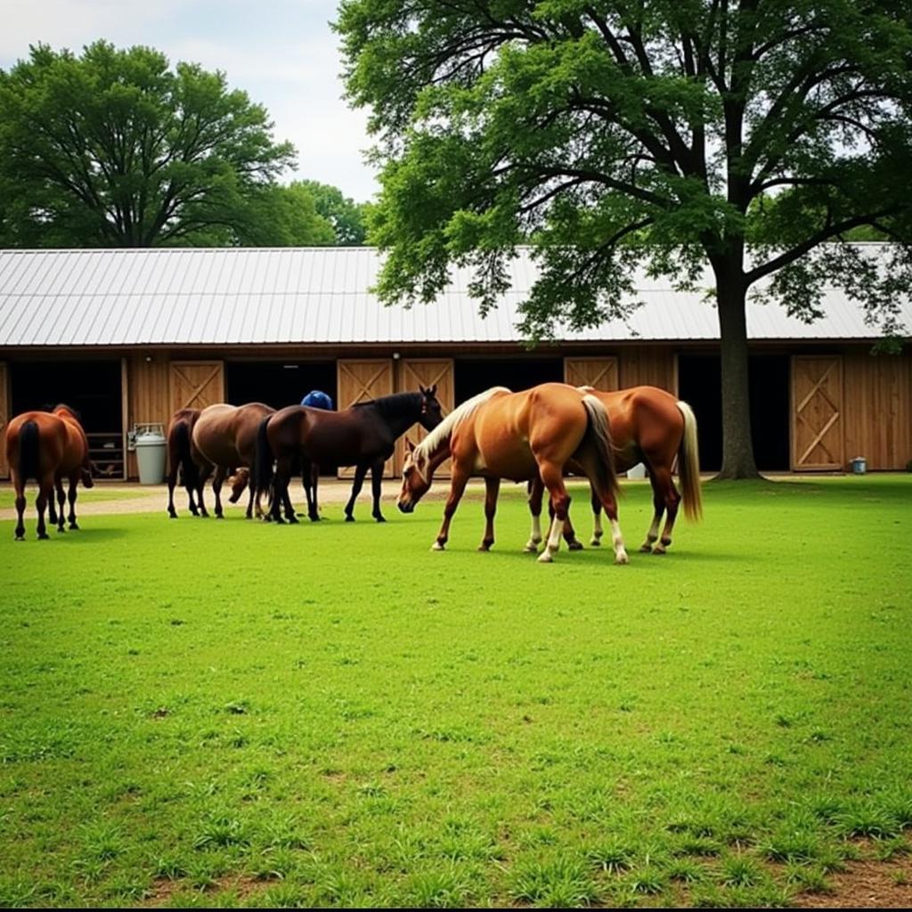 Arkansas Horse Ranch Barn and Pasture