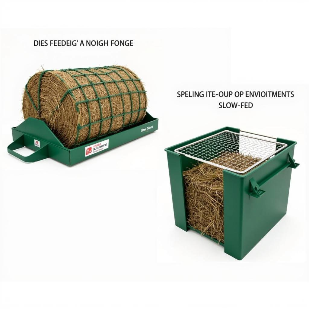 Bale and Ground Feeders for Slow Feeding Horses