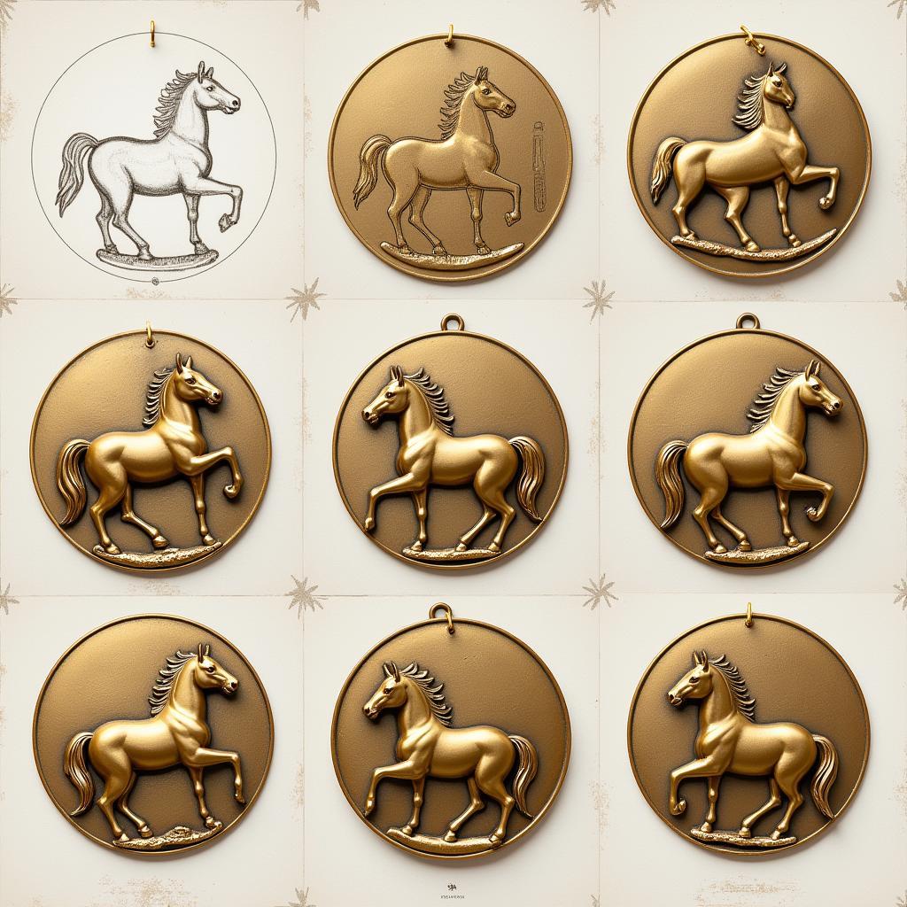 Creating a Brass Horse Medallion: From Design to Finished Product