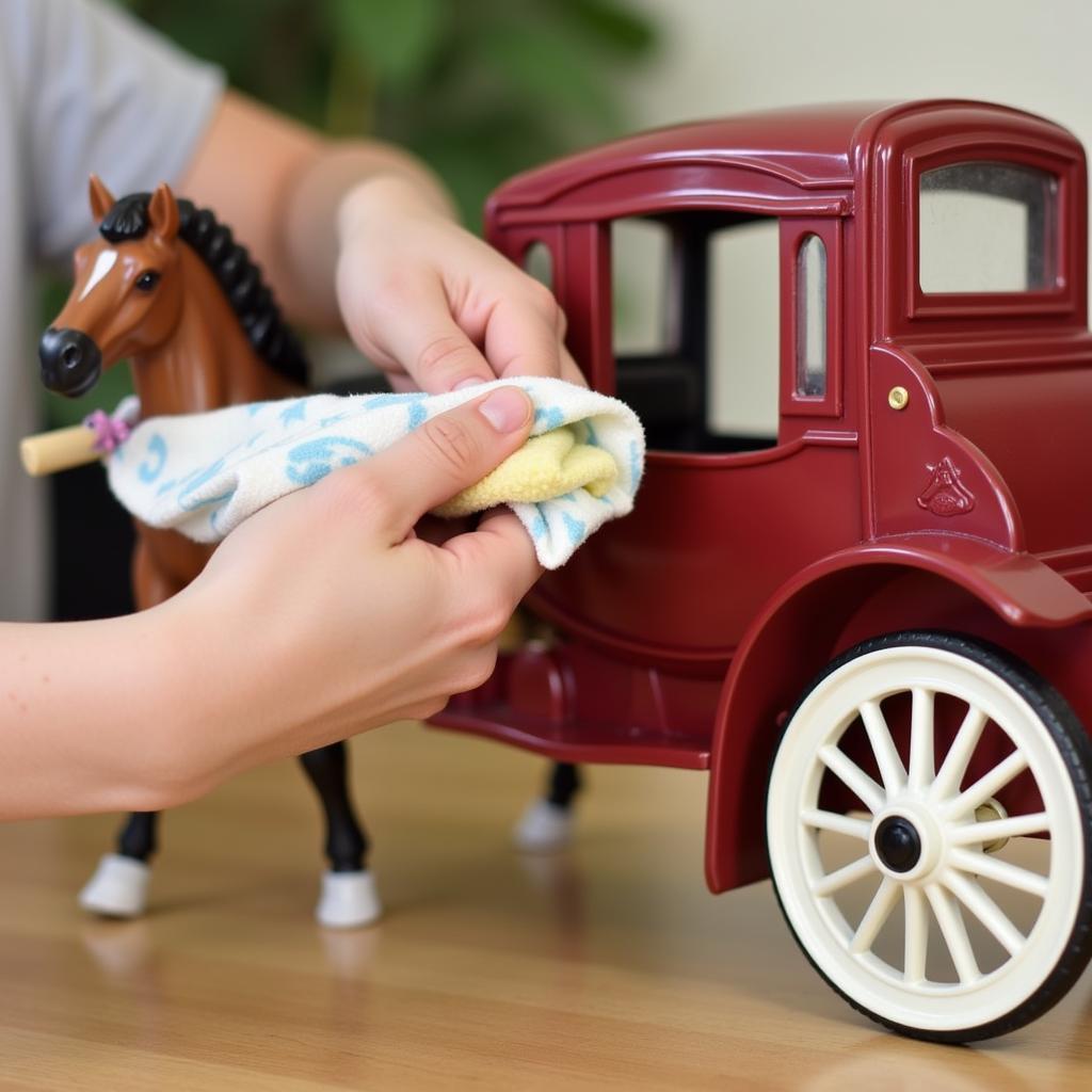 Cleaning a Breyer Horse Carriage