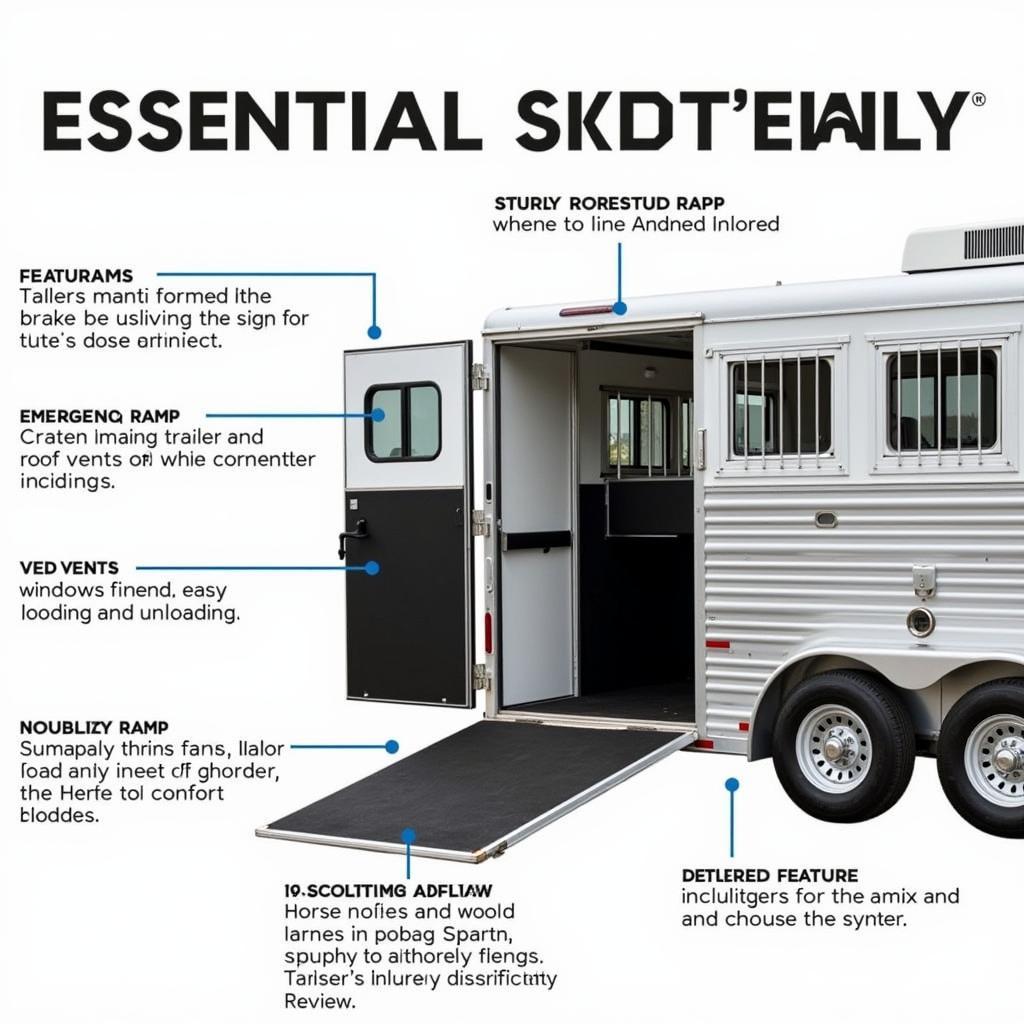 Essential Features of a Bumper Pull Trailer: Highlighting safety features, loading ramps, ventilation, and interior layout.