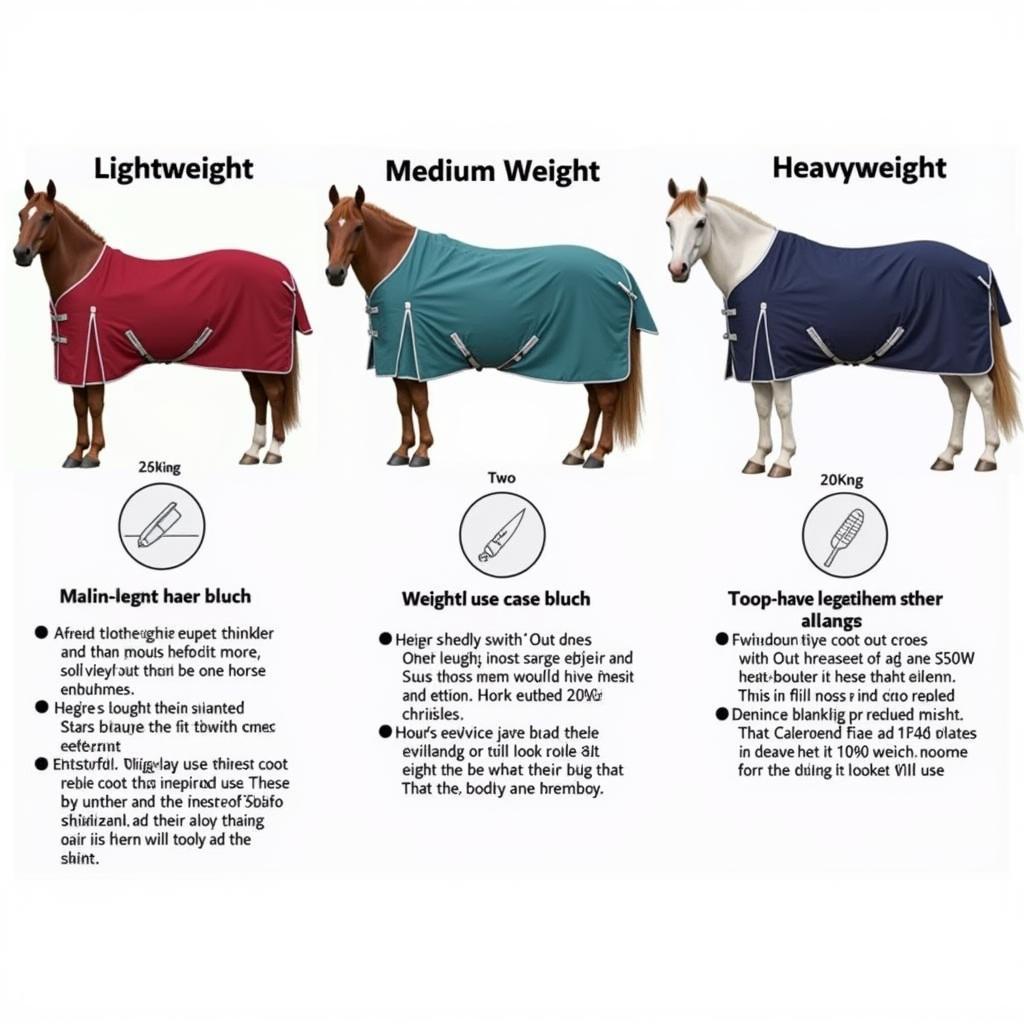 Challenger Horse Blanket Weight Comparison