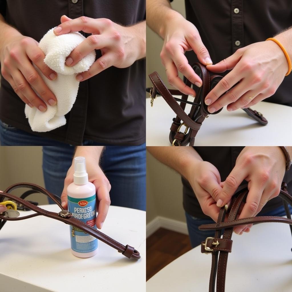 Cleaning and Conditioning a Leather Mini Horse Bridle