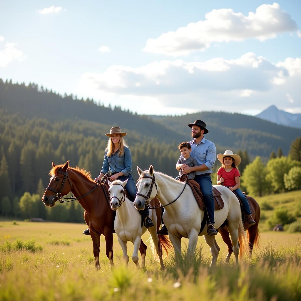 Family Horseback Riding in Colorado