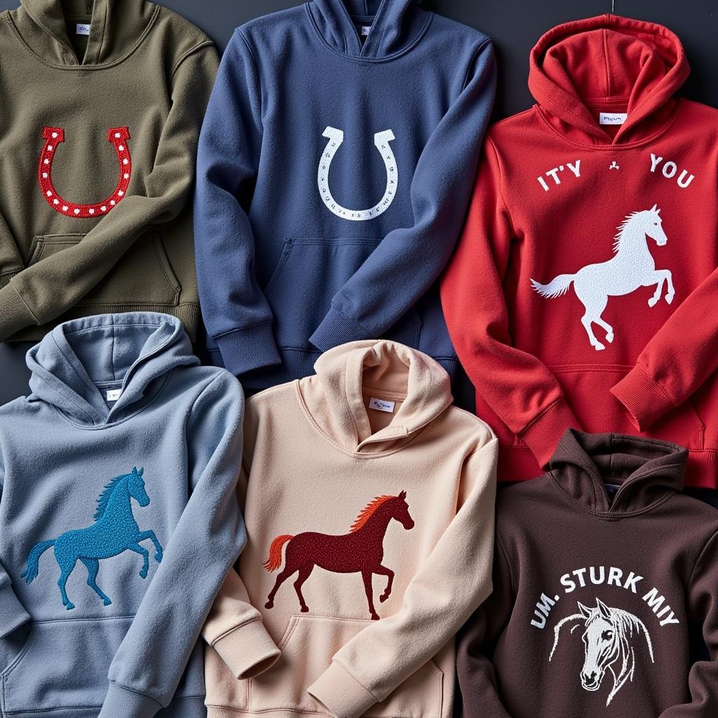 Cozy Horse Lovers Sweatshirts for Winter Riding