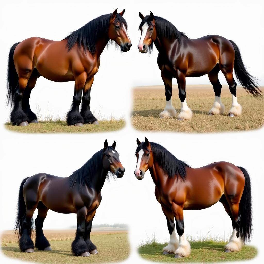 Different Large Horse Breeds