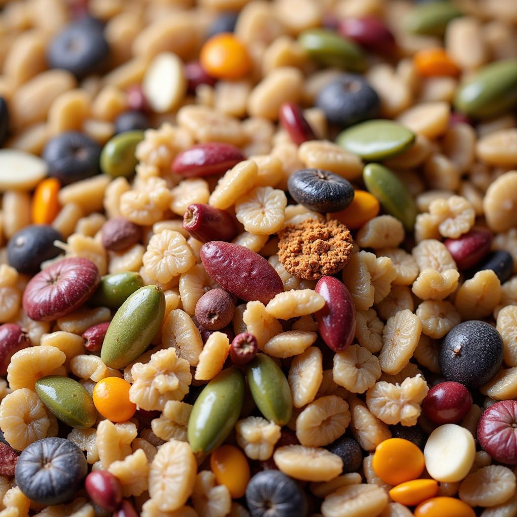 Dove Feed Ingredients Close-Up