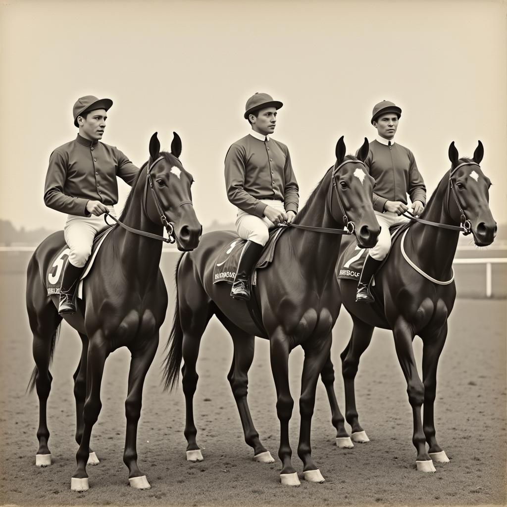 Early Jockey Uniforms in Horse Racing