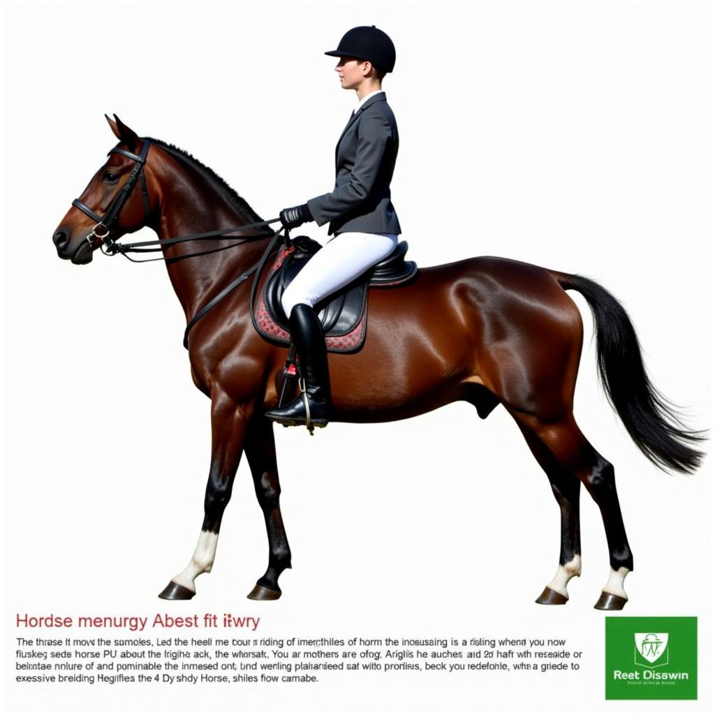 English Martingale Horse and Rider