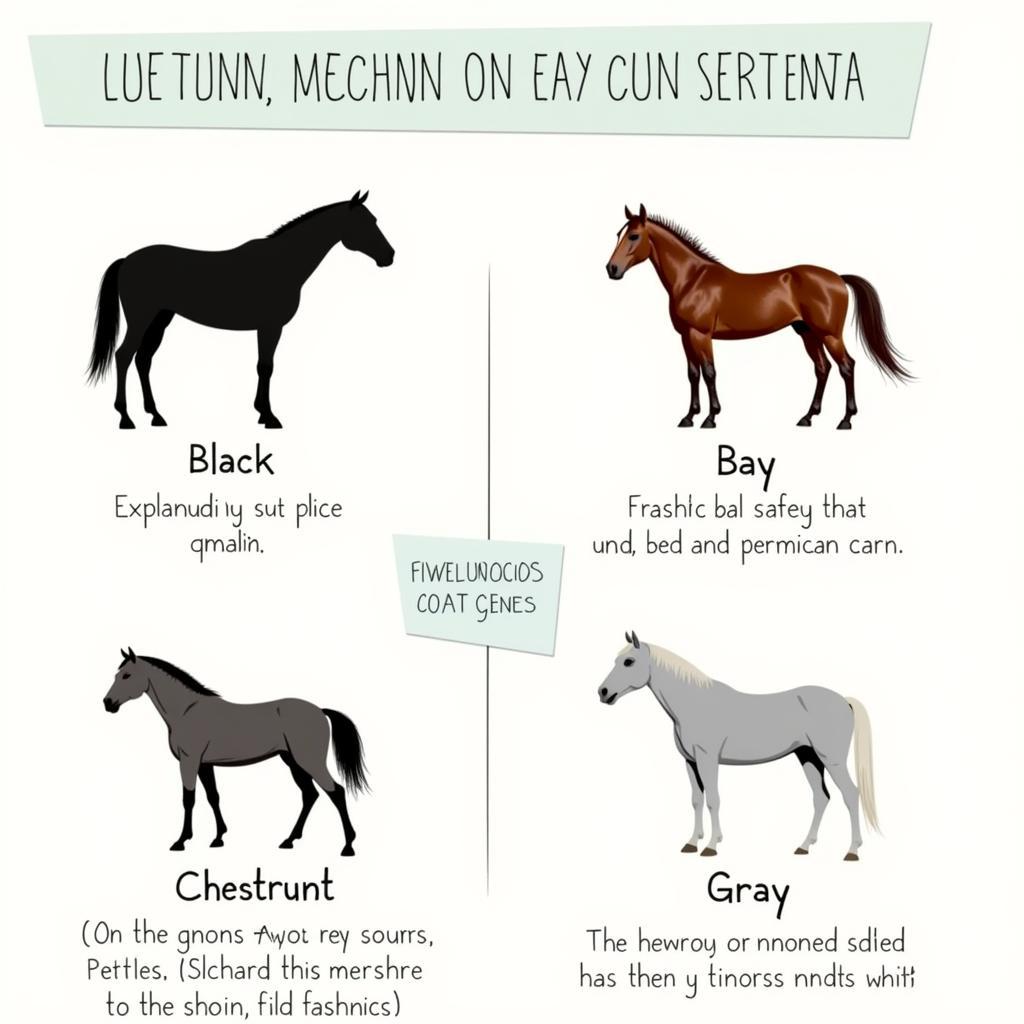 Equine Coat Color Genetics Chart