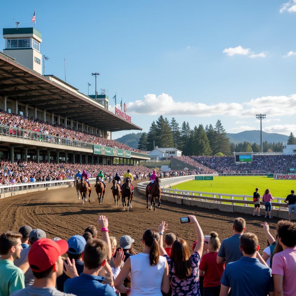 Modern Ferndale Horse Racing Scene