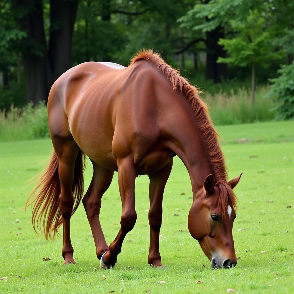 FRH Horse Grazing in Pasture