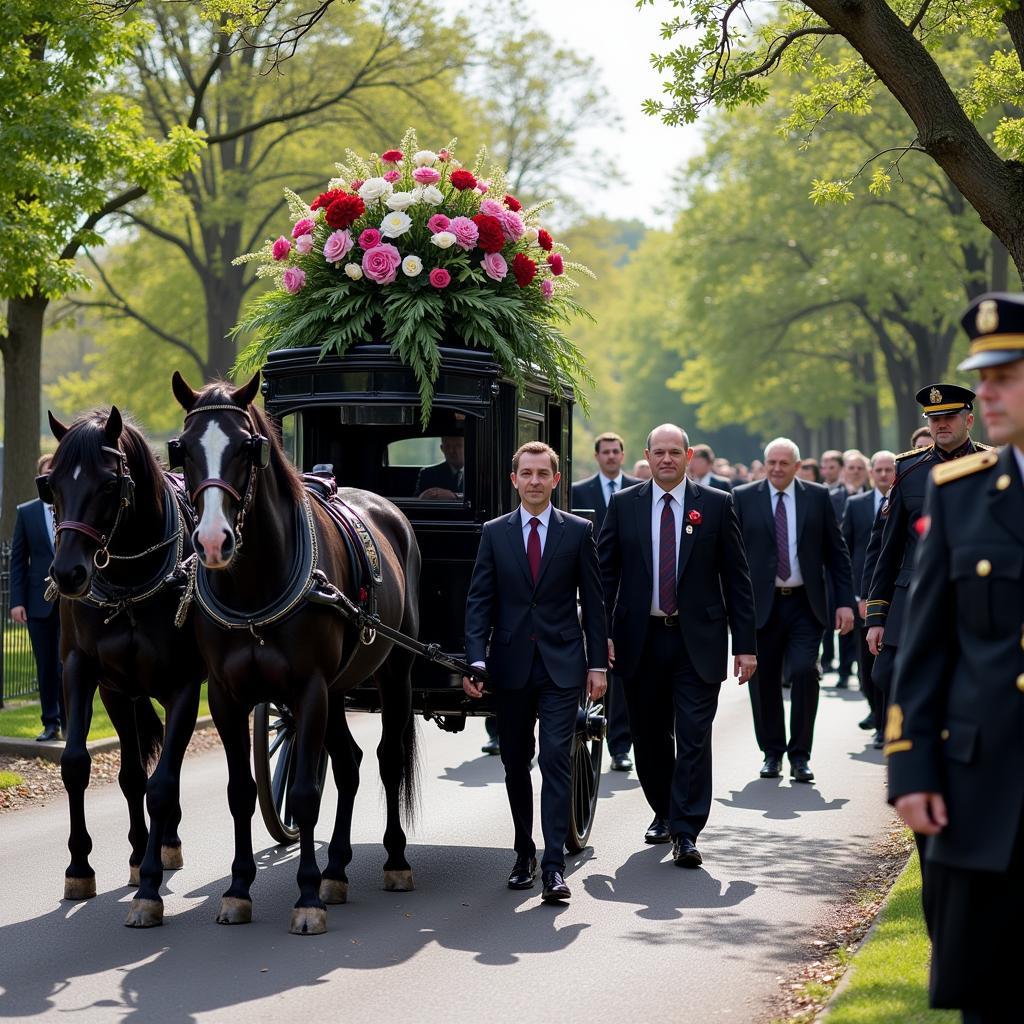 Funeral Horse Carriage Procession