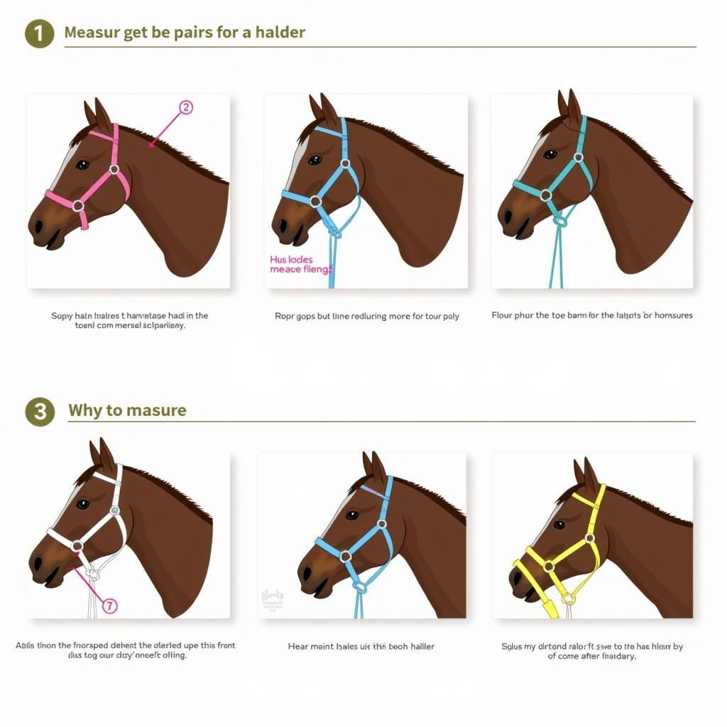 Properly Fitting a Green Horse Halter