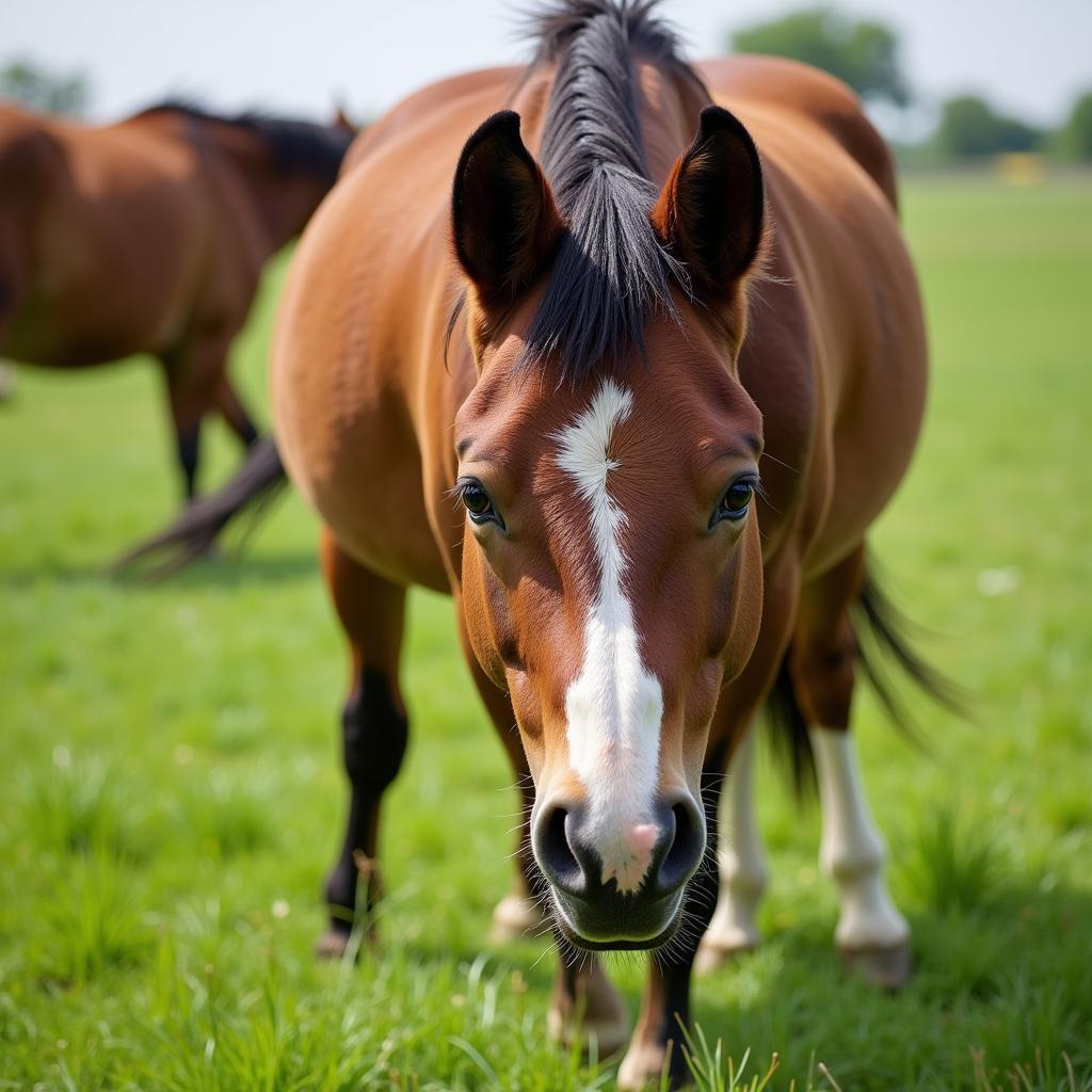 A Healthy Miniature Horse in Texas