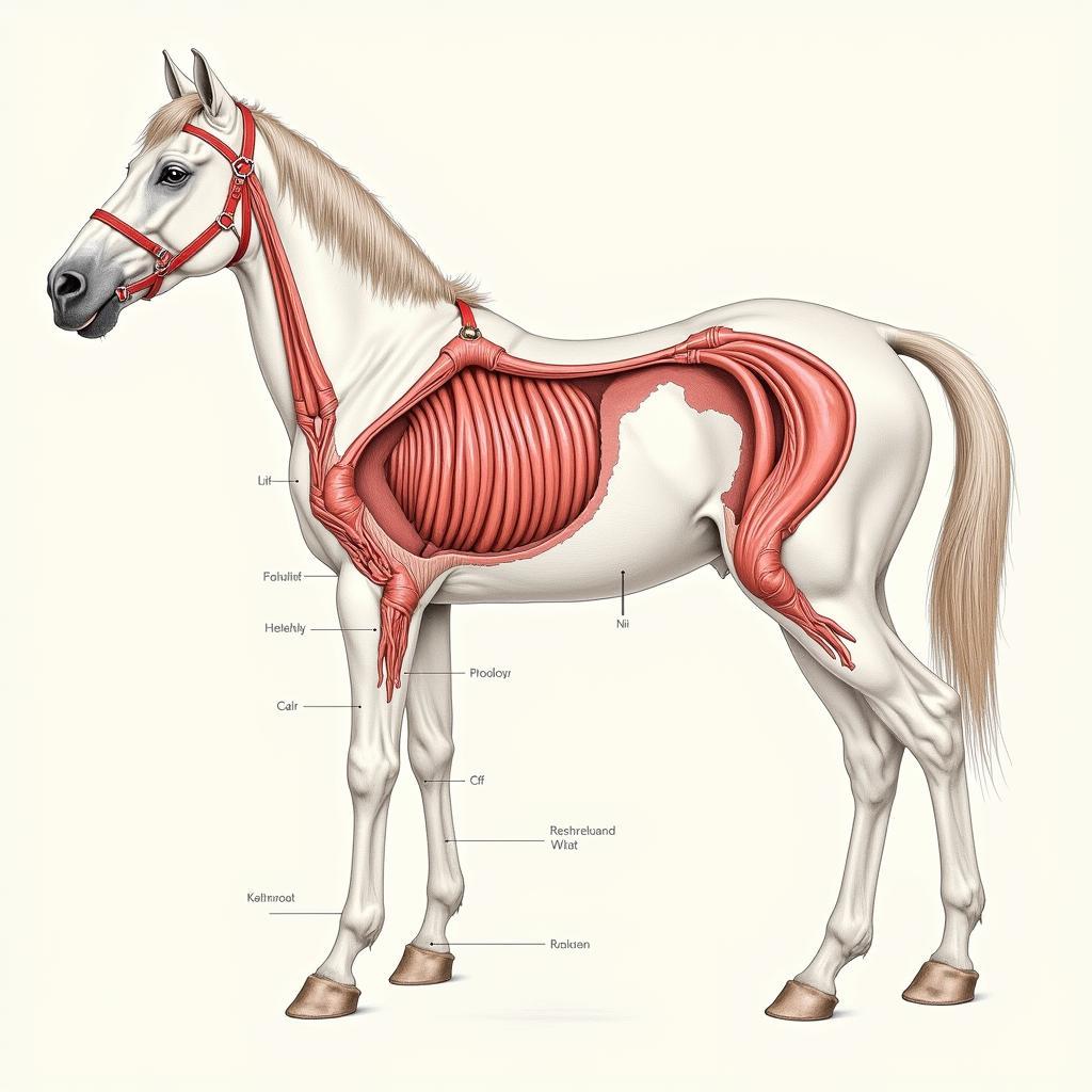 Male Horse Reproductive System Diagram