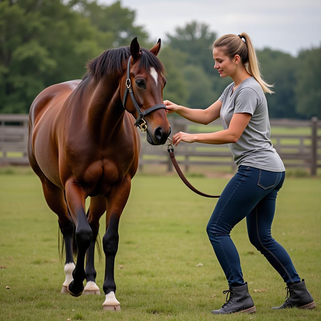 Horse Behavioral Training Alternative to Docking