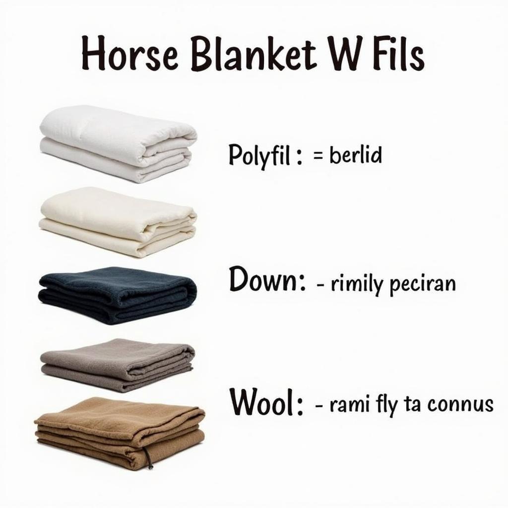 Different Types of Horse Blanket Fill