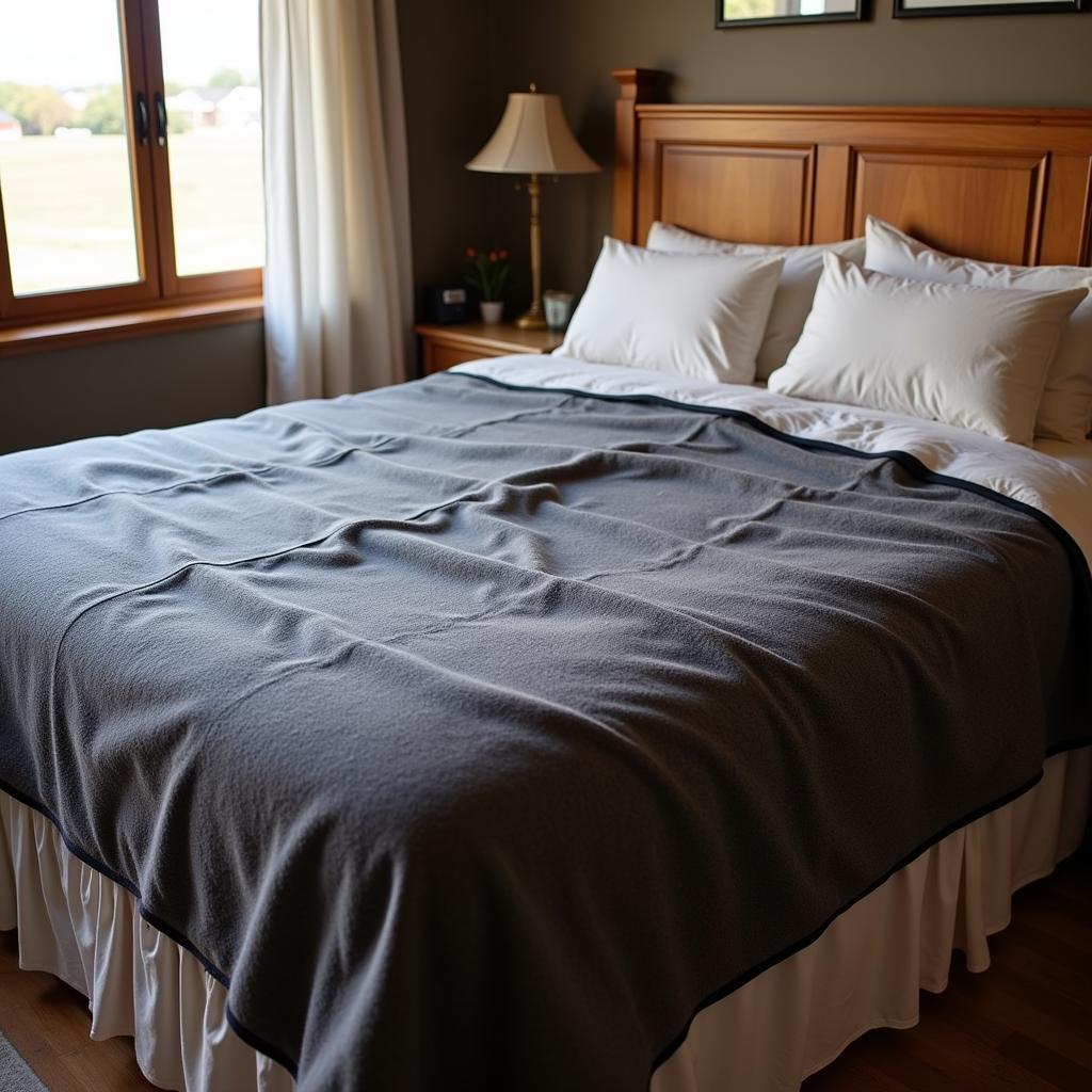 Horse Blanket Used as Bedding