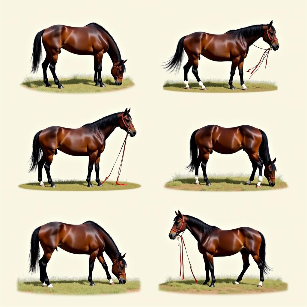 Step-by-step horse bow training