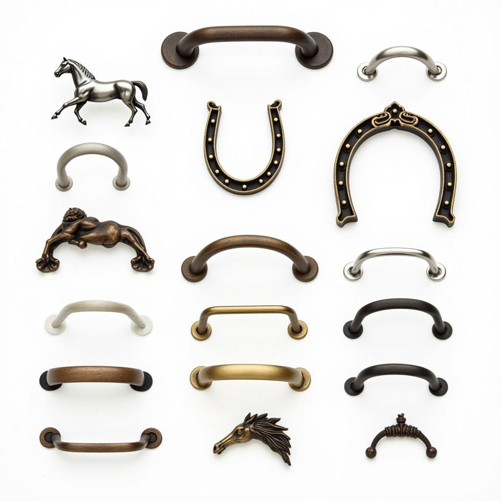 Various Styles of Horse Cabinet Pulls