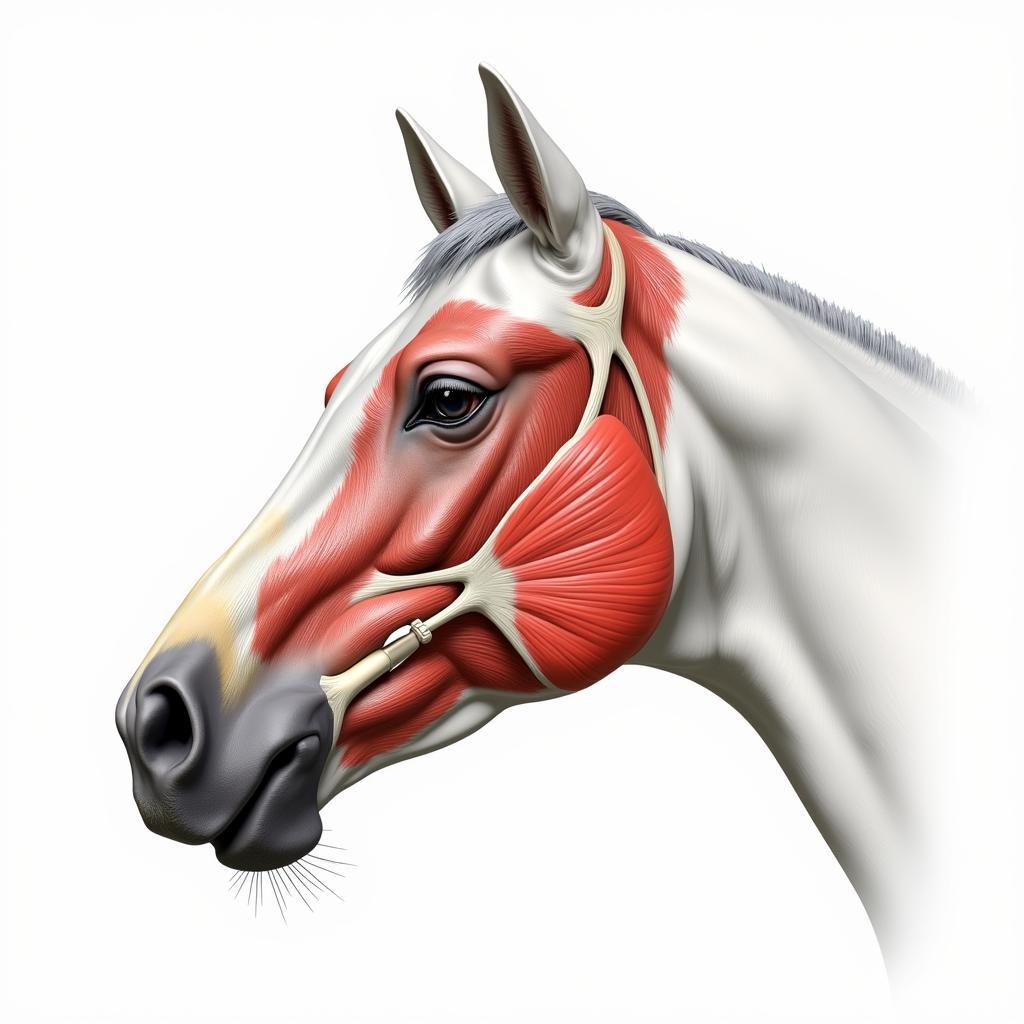 Horse Cheek Anatomy Diagram