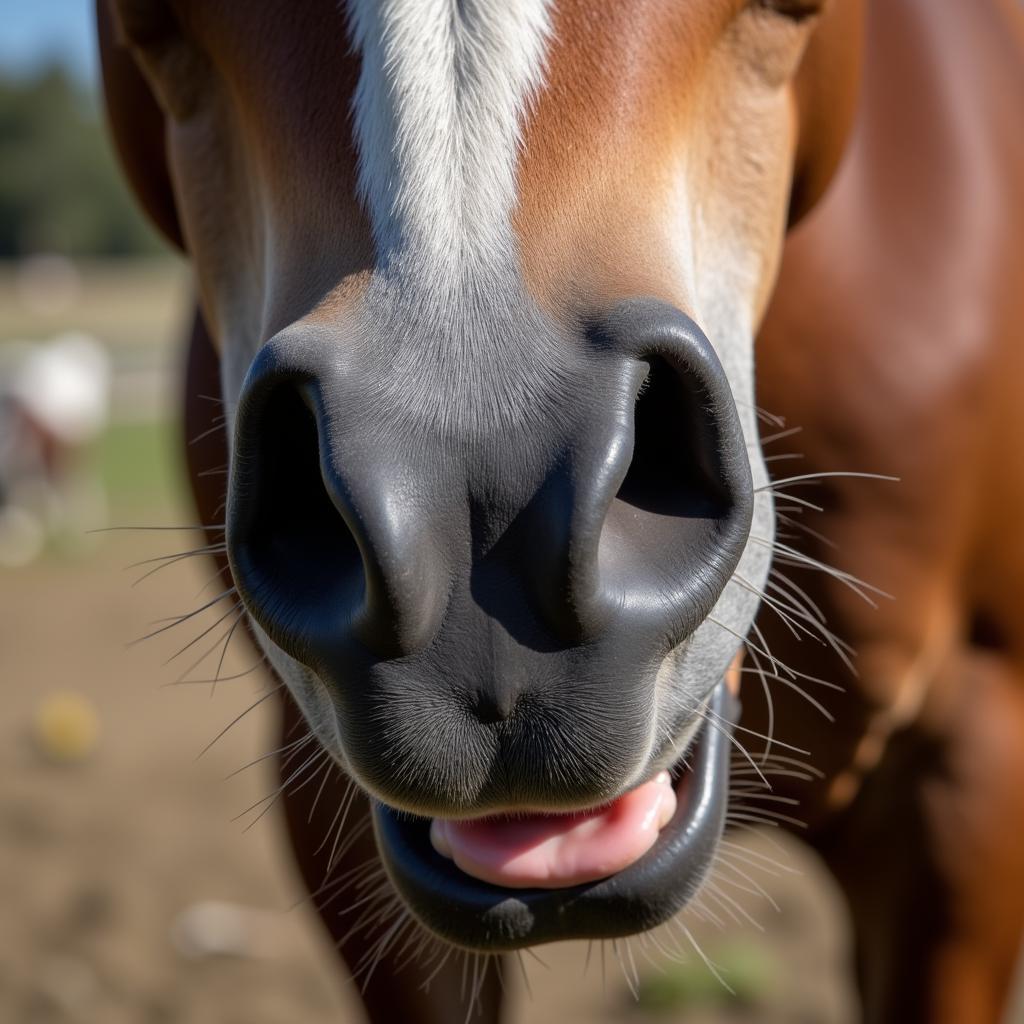 Horse Facial Expressions: Nostrils and Mouth