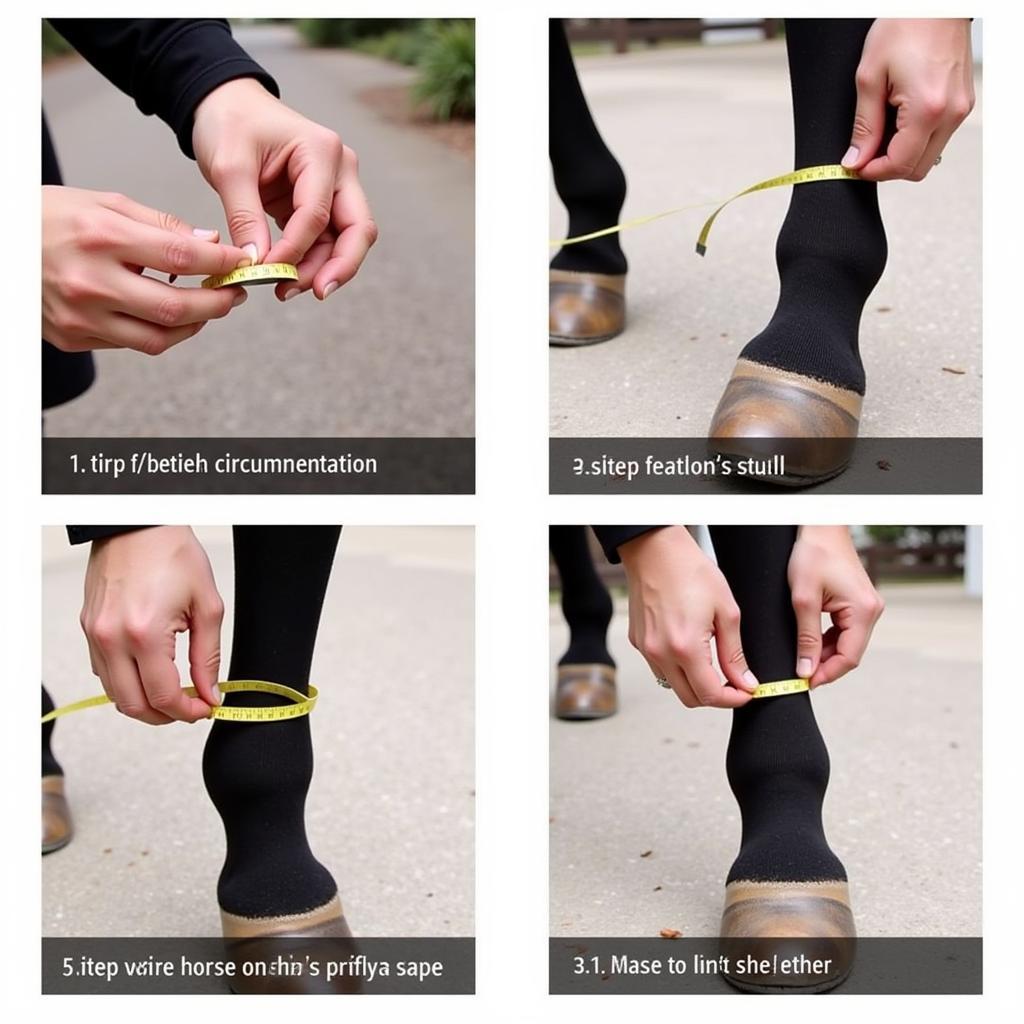 Correctly fitting horse fetlock boots