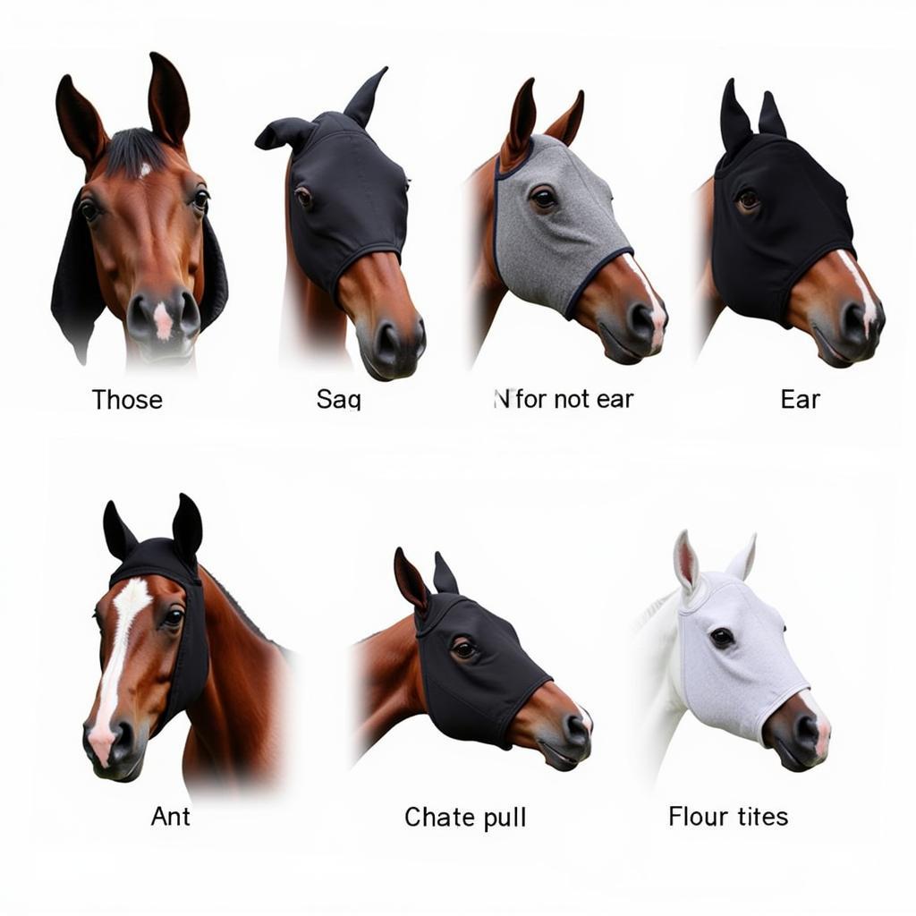 Different Horse Fly Hood Styles