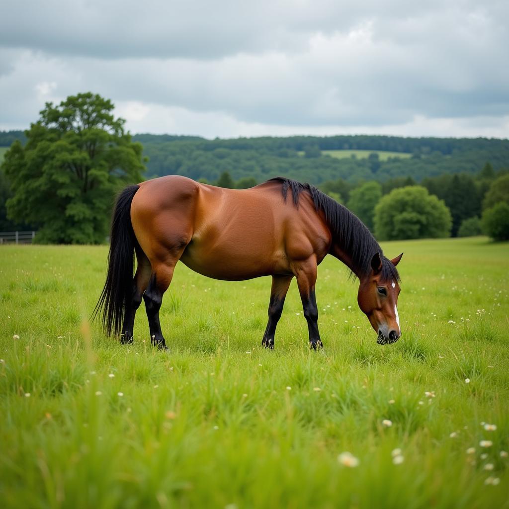 Healthy Horse in Pasture