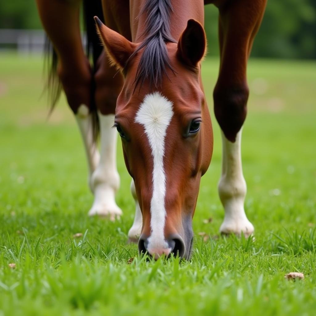 Horse Grazing in a Pasture: Determining the Right Acreage